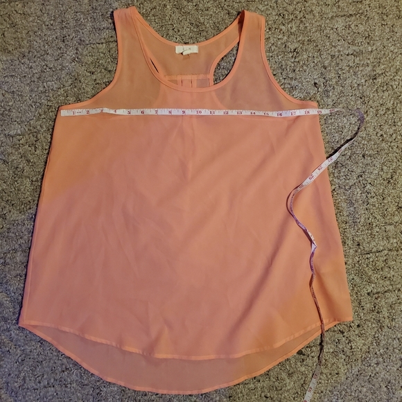 E hanger M Tank Orange Racerback Blouse - Picture 6 of 8